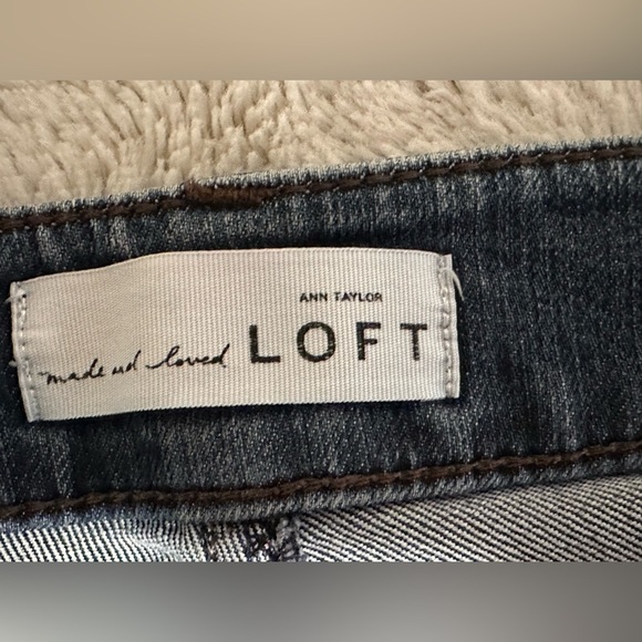 LOFT Women's Curvy Skinny Jeans P Petite- Dark Blue - Picture 8 of 16